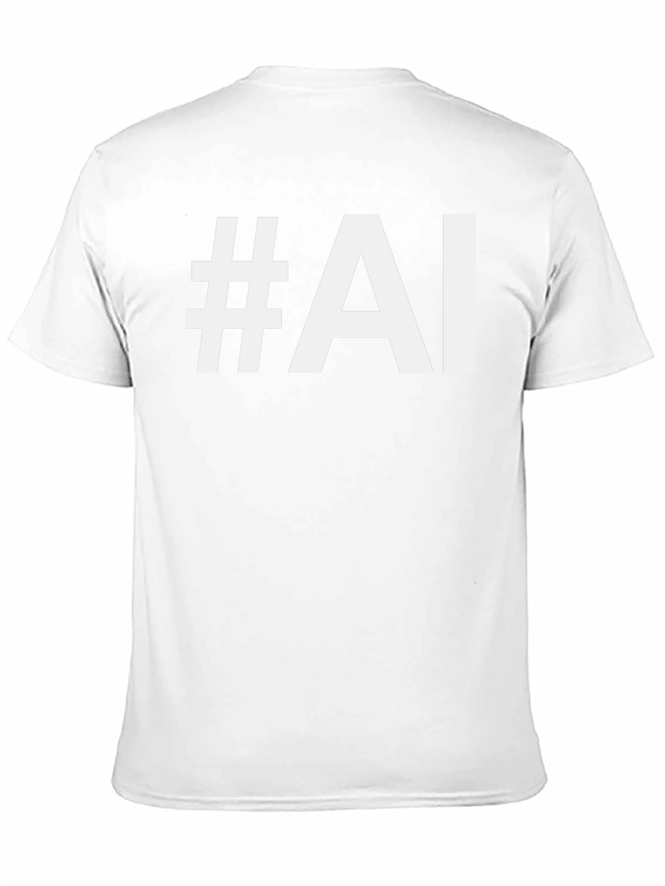 #AI Black T-Shirt - Tech Enthusiast Style