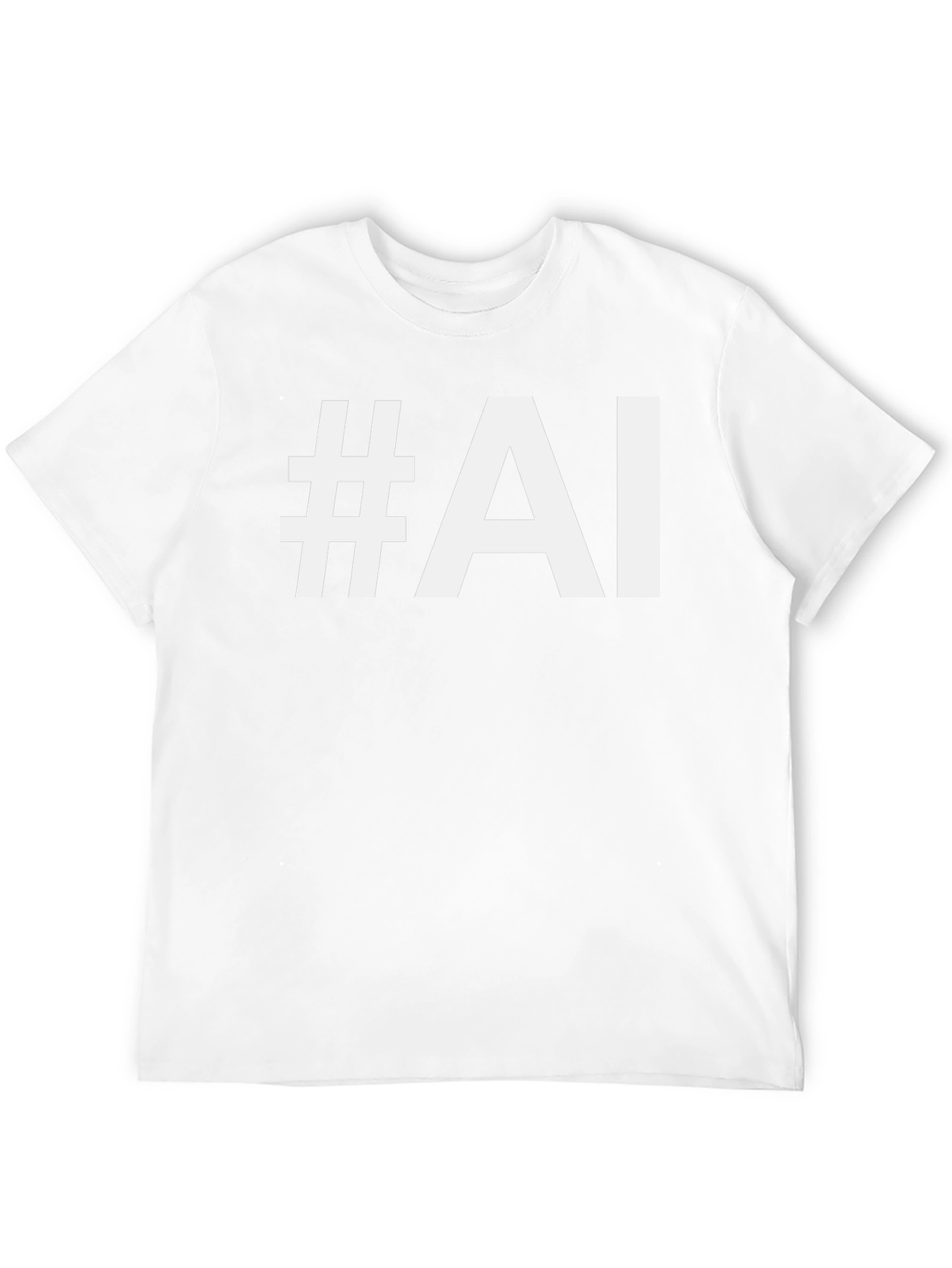 #AI Black T-Shirt - Tech Enthusiast Style