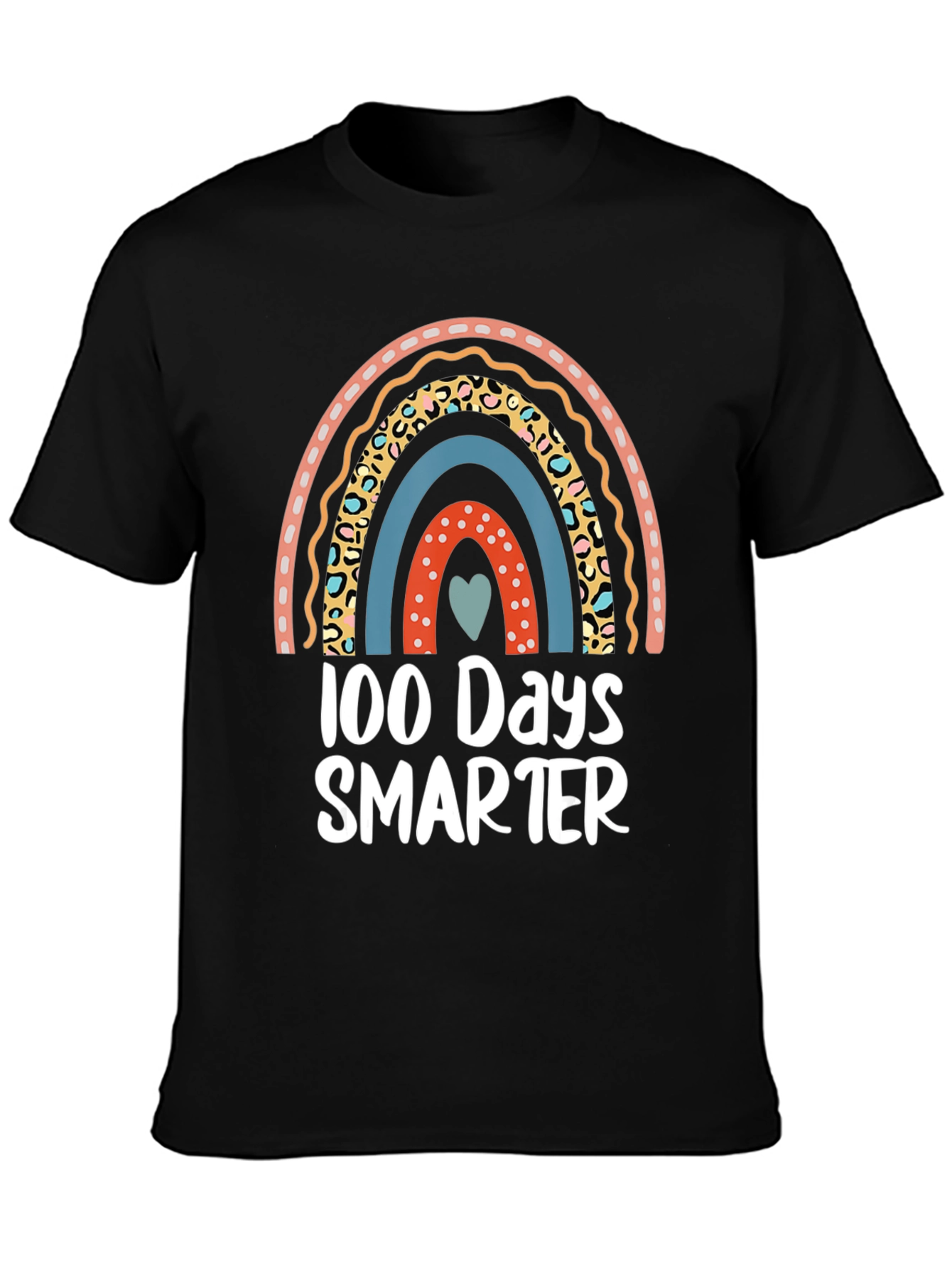 100 Days Smarter Rainbow Graphic Tee