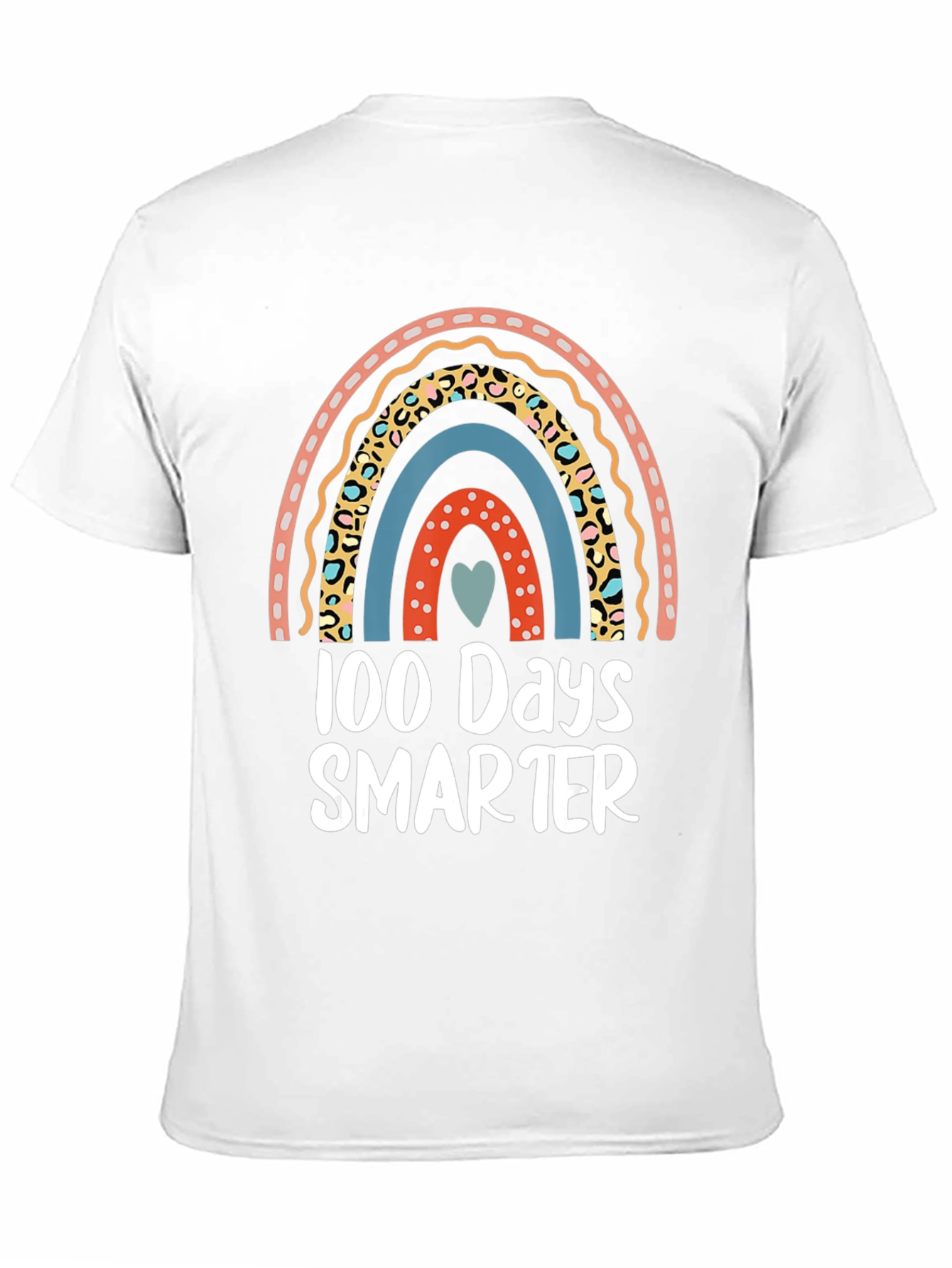 100 Days Smarter Rainbow Graphic Tee