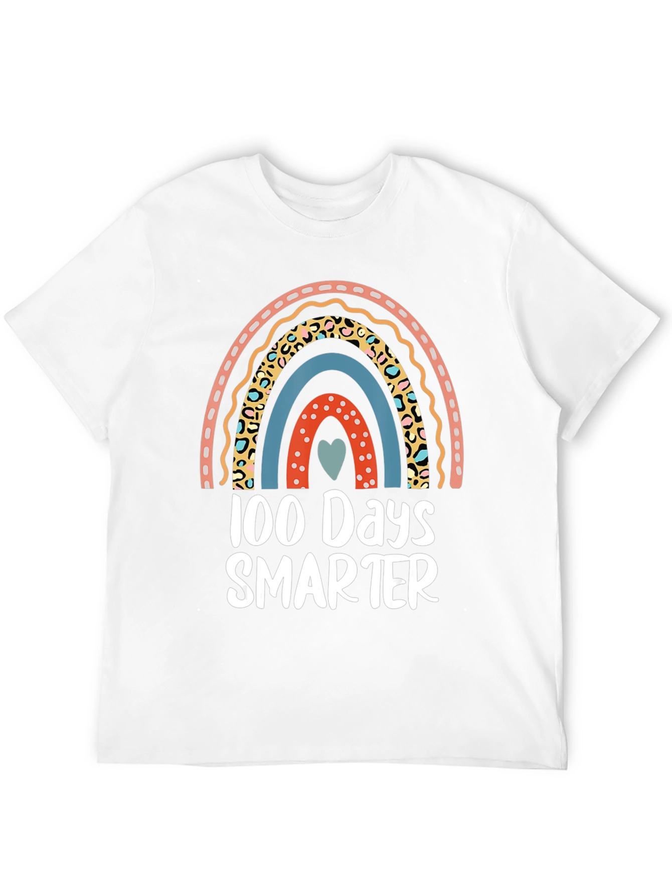 100 Days Smarter Rainbow Graphic Tee