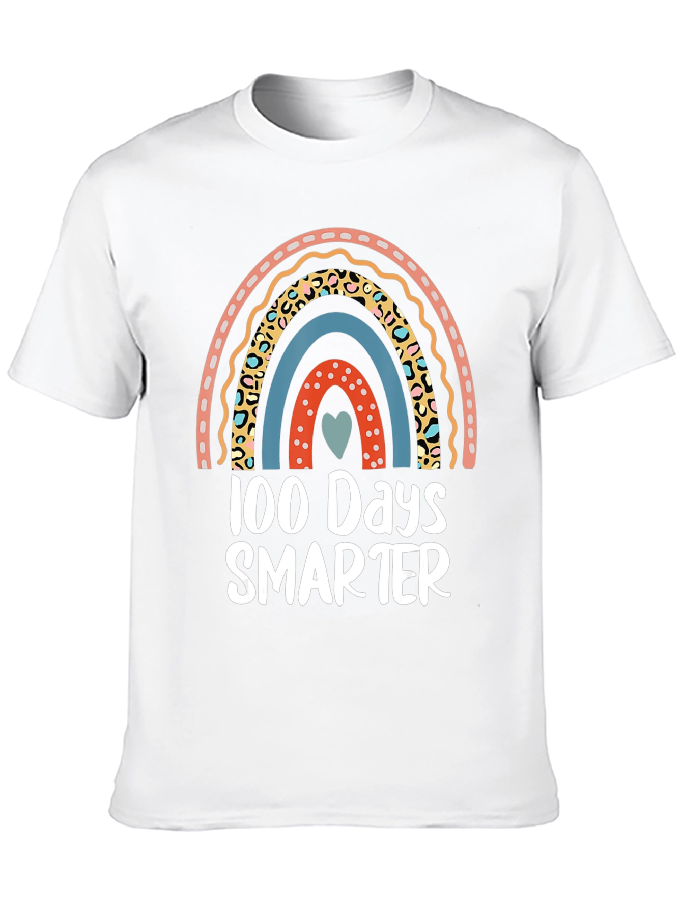 100 Days Smarter Rainbow Graphic Tee