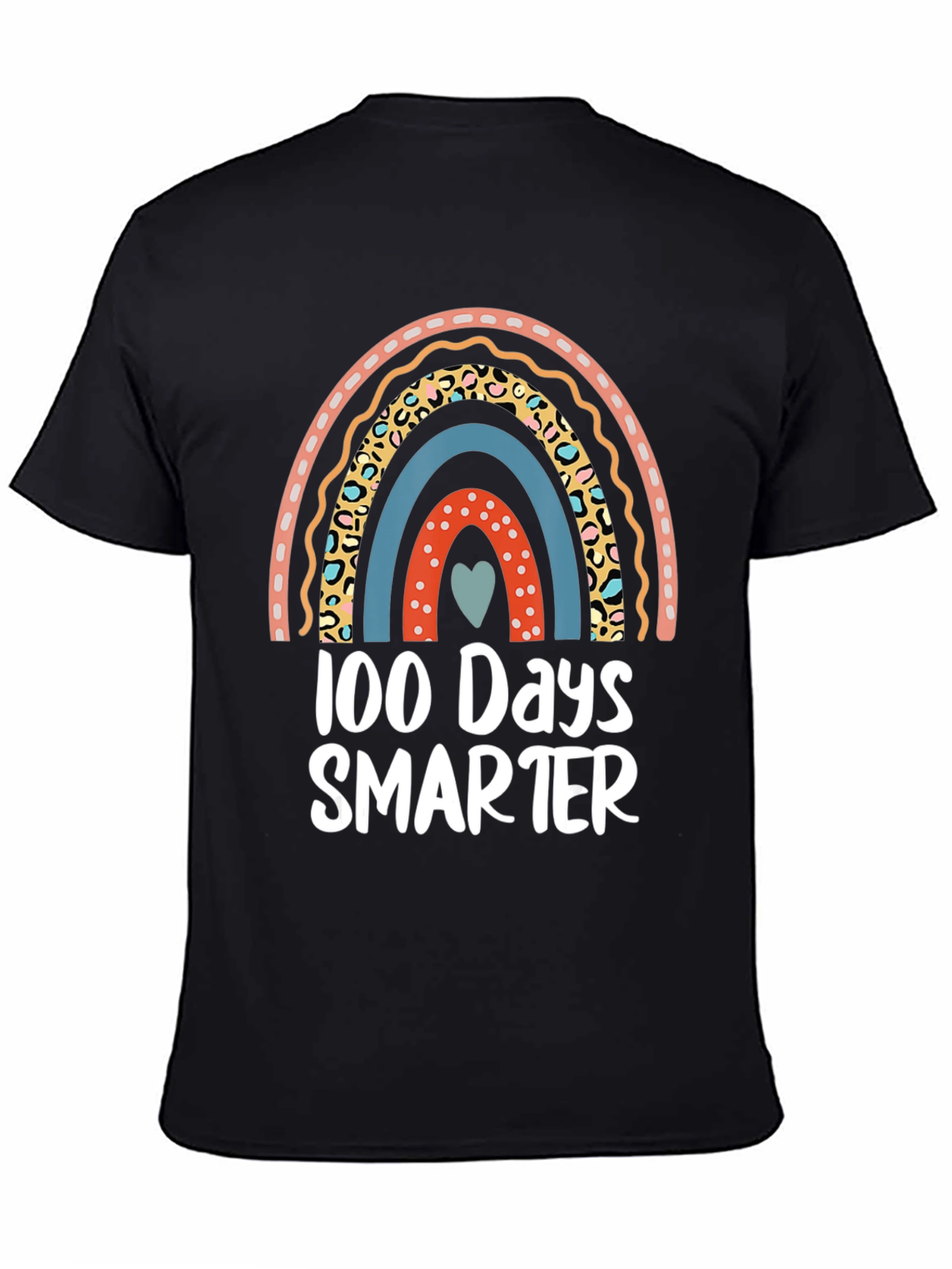 100 Days Smarter Rainbow Graphic Tee